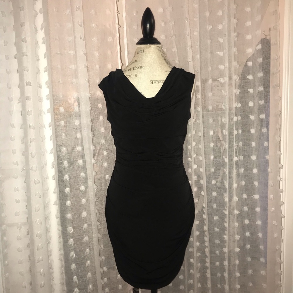 Black Bodycon Semi Formal dress